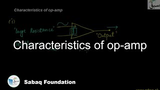 Characteristics of op-amp