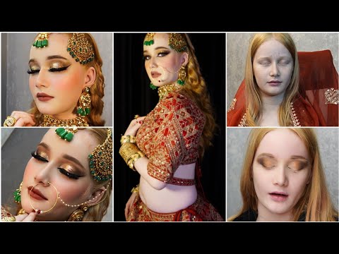 अमेरिका से आयी ब्राइडल मेकअप कराने || American Ko Hidustani Dulhan Bana Diya | Easy Bridal Makeover