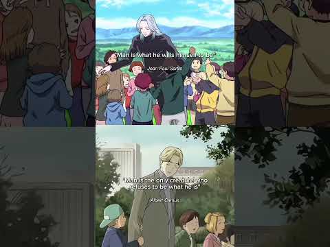 What is the true human nature? Camus vs. Sartre #monsteranime #johanliebert #philosophy
