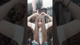 Tóc mái phủ bạc phủ hói dệt kim dáng dài #tocmaiphubac 