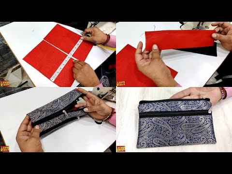 सिंगल एक कट लगाओ और बैग तैयार | Ladies purse making at home | Bag cutting  and stitching/ Handbag - YouTube