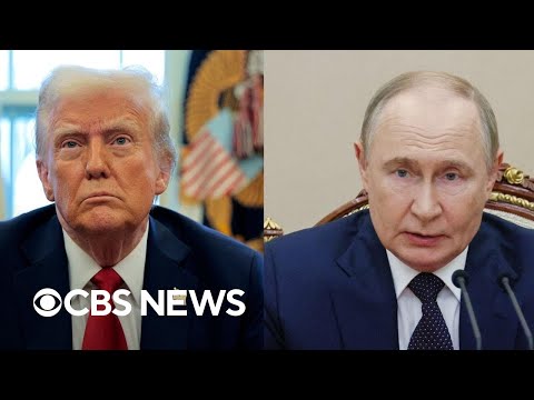 YouTube video thumbnail: Trump Sets Expectations for Putin Meeting Amid Pressure for Ceasefire