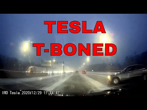 Tesla Model S Hit & Run by Volkswagen Passat on Illinois Tollway