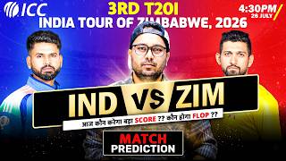 India vs Zimbabwe 3rd T20I  | Best Fantasy Players | T20I Match 2026 | Full Analysis