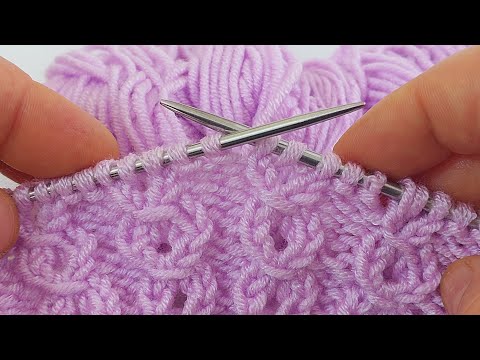 Hızlı İlerleyen Pratik Yelek Hırka Şal Modeli Knitting Crochet