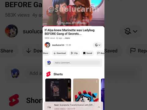 if Alya knew marinette was Ladybug BEFORE Gang of Secret... credits to @suolucarim_