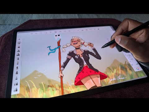 TCL Nextpaper 14 tablet. I'm having a great time with this tablet, and Sketchbook!