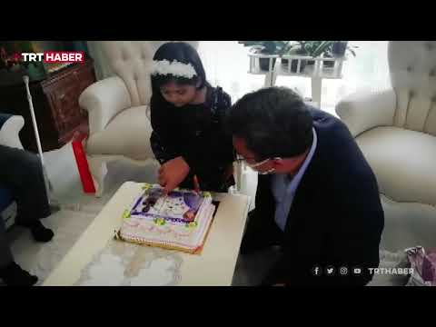 Şehit polisin kızına doğum günü sürprizi
