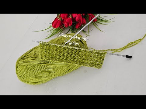 Zarif Ve Kolay 🧶İki Şiş Örgü Modeli #knitting