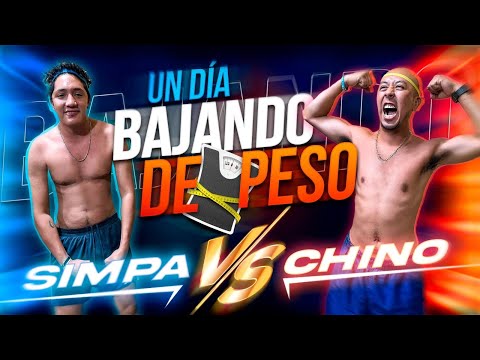 🔥RETO UN DIA BAJANDO DE PESO CON EL CREW, SIMPA VS CHINO🔥