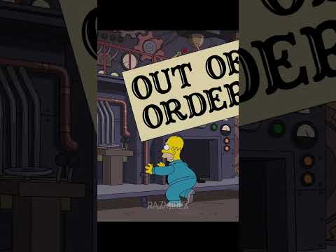 Homer came to work early 😱#simpsons #shorts