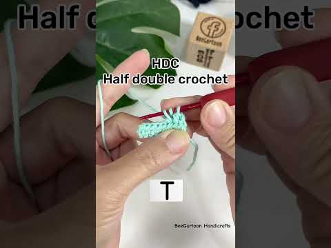 Half double crochet, hdc #crochet #diy #amigurumi #knittig #handmade #crocheting #knitting