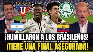 ¡OTRO NIVEL! PRENSA ARGENTINA ASOMBRADA CON GOLEADA DE L. QUITO A PALMEIRAS (3-0) COPA LIBERTADORES.