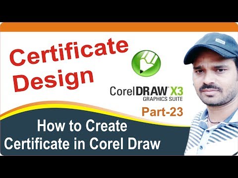 Certificate Design in CorelDraw Tutorial Part-22 in...