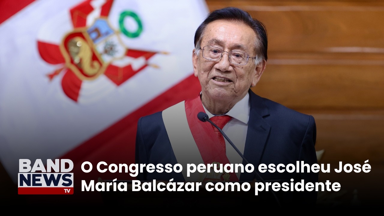 José María Balcázar é o novo presidente do Peru | BandNews TV