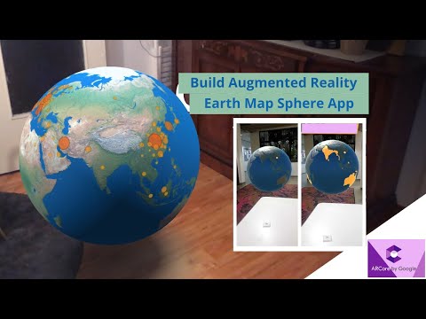 Flutter ARCore & Sceneform Android Studio Tutorial | Build Augmented Reality AR Earth Map Sphere App