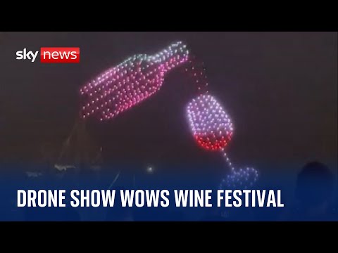 Bordeaux Wine Festival puts on spectacular drone show