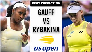 Coco Gauff vs Elena Rybakina | US Open 2026 | Tennis Prediction Today