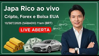 LIVE ABERTA:  CRIPTO, BOLSA EUA E FOREX AO VIVO COM JAPA RICO 13/SET/2025