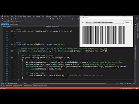 Barcode Scanner using C# windows application