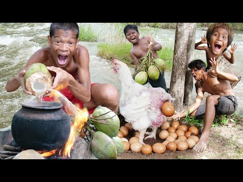 Meet Chicken Egg Cooking Vs Coconut - My Survival