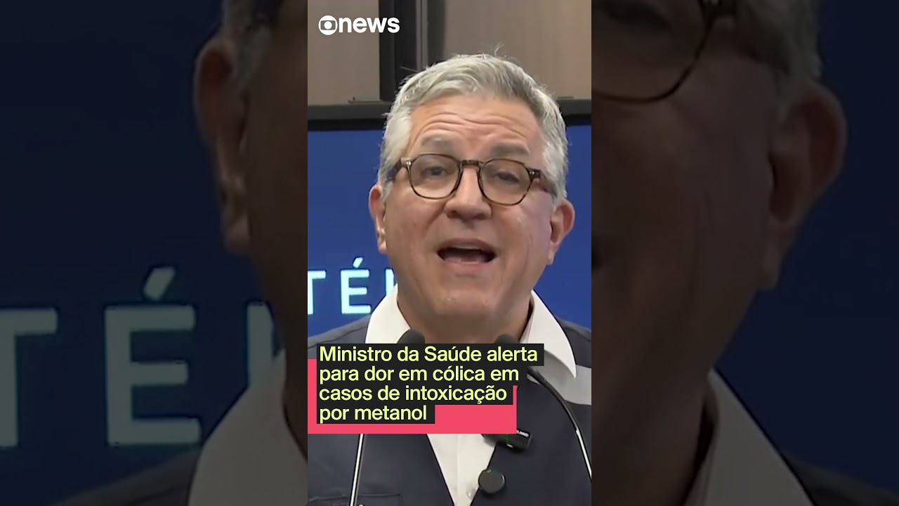 Ministro da Saúde alerta para dor em cólica em casos de intoxicação por metanol