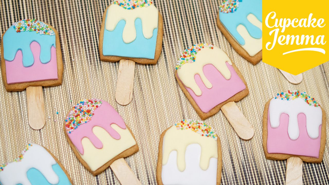 How to Make Cute Ice Pop/Ice Lolly Cookies