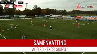 Screenshot van video Samenvatting ADO'20 - Excelsior'31