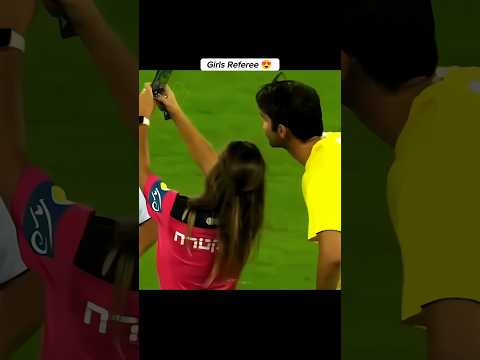 Female Referee Moments in Football 😍😍