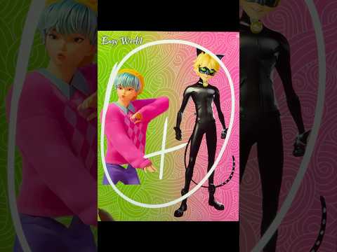K-Pop Demon Hunters + Miraculous | Baby Saja turned into Cat Noir #ai #shortsart