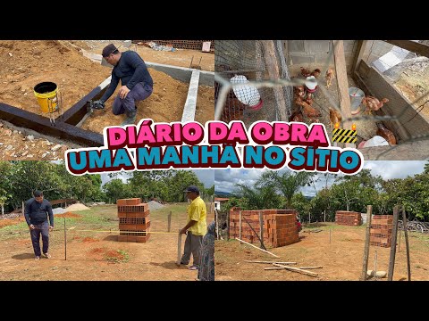 DIÁRIO DA OBRA🚧AS GALINHAS E SEUS 1• OVOS🥚 FALTA POUCO PRA BATER A LAJE🙏UMA MANHÃ NO SÍTIO COM A TIA