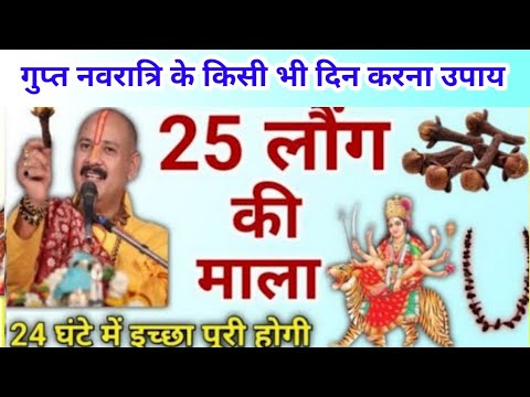 27 जून गुप्त नवरात्रि के उपाय | लौंग की माला का ये उपाय जरूर करना | pradeep mishra gupt navaratri