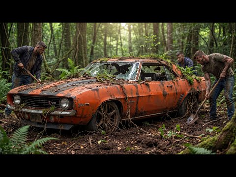 ASMR Abandoned 1969 Camaro Z/28 Restoration | Found in the Forest | POV 4K Full Restoration