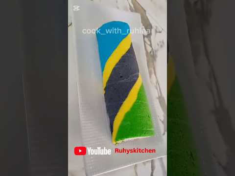 How to make Tanzania Flag Swiss roll. #tanzania