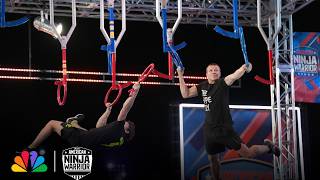 Enzo Wilson vs Ben Behrends: There's a Disqualification | American Ninja Warrior | NBC