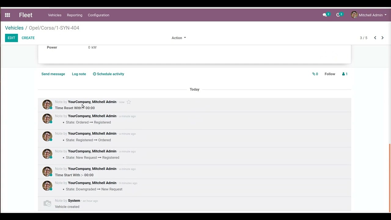 How to configure Fleet Management Timer Widget | Odoo App Feature #Fleet #Management #Timer #Odoo16 | 6/1/2022

Fleet Management Timer Widget #OdooApp helps user to configure or select more than one start fleet timer stage and stop fleet ...
