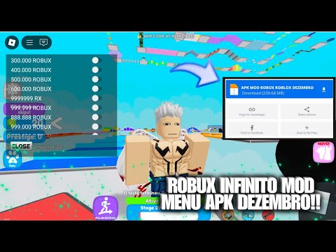 ROBLOX MOD MENU 2024!! O MELHOR MOD APK COM ROBUX INFINITO ATUALIZADO DEZEMBRO!