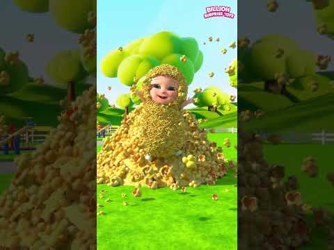 Runaway Popcorn Ball! #Shorts #KidsLaugh #CartoonFun #Playtime