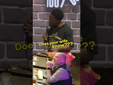 WATCH TIL THE END! I may have ruined his life 😅 #standupcomedy #marriage #cheating #coldplay