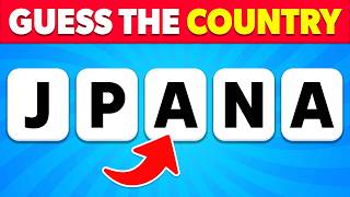 Guess the Country by its Scrambled Name | Easy, Medium, Hard, Impossible | Country Quiz