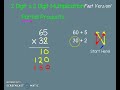 Multiplication of Two-Digit Numbers