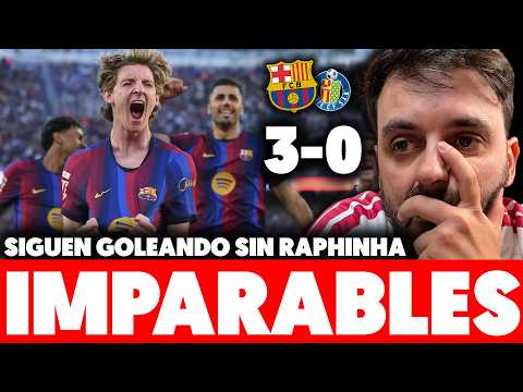 💀¿BASTA YA, NO? BARÇA SIN RAPHINHA VUELVE a GOLEAR 3-0 al GETAFE · ¡GORDON y GABRIEL JESÚS BRILLAN!
