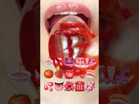 ASMR RED WATER 빨간 물(eating sounds)