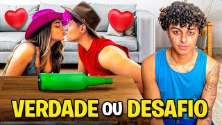 BEIJEI A BOIADEIRA NO JOGO DA GARRAFA VERDADE OU DESAFIO * cenas reais