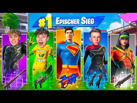 Die SUPERHELDEN CHALLENGE in Fortnite mit DAVE, RUBIX und KATOO 🦸‍♂️