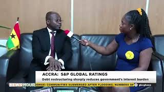 YouTube video thumbnail:  Ghana’s Debt Restructuring: Interest Burden Drops Sharply 