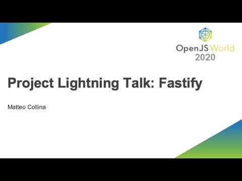 Project Lightning Talk: Fastify