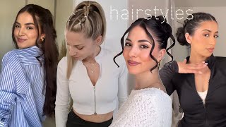 Variedad de peinados para uso diario, ideas sencillas y bonitas | chicas fashions