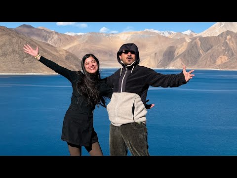 3 idiots ki Shooting yahan hui thi😍||Pangong Lake|| Chetan Monga||Riya Bhargav