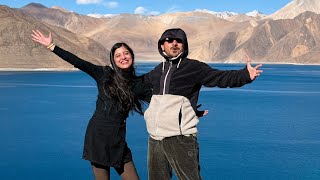3 idiots ki Shooting yahan hui thi😍||Pangong Lake|| Chetan Monga||Riya Bhargav